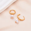 Simple Elegant Stainless Steel Earrings Imitation Pearl Hoop Earrings Charm Women's Party Jewelry - Image 11