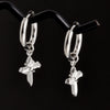 Punk Witch Ear Piercing Round Hoop Pins Cat Star Dangle Earring Stainless Steel Cross Earrings For Women Men Accessories Jewelry - Image 27