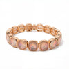 Summer 10mm Crystal Bangle For Women Gold Color Square Rhinestone Elastic Bracelets - Image 16