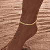Stainless Steel White Zircon Women's Chain Anklets Minimalist Beach Holiday Dainty Anklet Jewelry Gift To Girls - Image 1