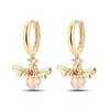 Silver Star Moon Bee Golden Earring For Women Sparkling Zircon Wedding Engagement Jewelry Gift - Image 11