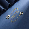 Drop Ear Line Long Hanging Earrings for Women Rose Gold Color Zircon Crystal Piercing Threader Earing Ear Accessories Jewelry - Image 4