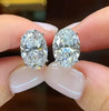 Oval Zirconia Ear Stud Female Daily Jewelry Simple Style Accessories for Women Stylish Lady Engagement Earrings - Image 2