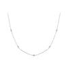 Mossanite Station Wedding Chain Necklace For Women, Silver Gold Diamond Cut Bty Layering Choker Necklaces - Image 7