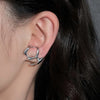 Y2K Irregular Liquid Earrings for Women Silver Color Hip-Hop Punk Geometric Earring Clip Girl Party Jewelry - Image 2