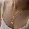 Gold Pvd Plated Stainless Steel Necklace For Women Star Sun Moon Zircon Pendant Necklace Jewelry - Image 3