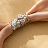 Three-Piece Chunky Geometric Ring Set in Gold-Tone or Silver-Tone - Image 12