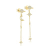 Zircon Tassel Chain Dangle Earrings for Women Gold Color Pierced Ear Stud Earrings Jewelry Accessories - Image 30