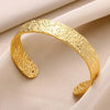 Stainless Steel Bracelet For Women Men Aesthetic Flower Leaf Bangle Opening Gold Color Geometric Bangles Bracelets Jewelry - Image 7