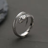 Buyee Silver Snake Ring Finger for Men Women Unique Big Animal Jewelry Circle - Image 1
