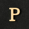 26 English Letter Brooches Gold-Color Metal Letter Pins Suit Shirt Collar Lapel Badge Jewelry Simple Clothing Accessories - Image 21