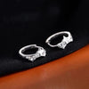 Metal Four Star Hoop Earrings for Women Simple Zircon Geometric Circle Earring Buckle Earrings Jewelry Gifts - Image 11