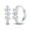 Silver Shining Zircon Earring Sparkling Simple Bow Irregular Curve Hoop Earring Jewelry Gifts for Women Men - Image 28