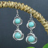 39 Styles Bohemian Vintage Tibetan Silver Geometric Drop Earrings For Women Ethnic Blue Stone Tassel Dangle Earrings Jewelry - Image 34