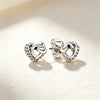 Silver and Compact Star Moon Heart-Shaped Snowflake Zircon Earrings for Women Minimalist Engagement Party Jewelry - Image 7