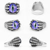 Devil Eye Men Ring 316L Stainless Steel Skull Rings Punk Rock Gothic Domineering Rider Creativity Jewelry Gift - Image 6