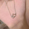 Simple Silver Color Love Heart Pendant Necklace Charm Chain Collares Chokers for Women Jewelry Accessories - Image 6