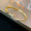 Gold Plated Snake Bracelets Bangleles Personality Design Zircon Bracelet for Women Men Party Jewelry Anniversary Gift K - Image 13