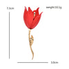 Big Tulip Flowers Brooches For Women Unisex Charming Classic 4-color Flower Plants Office Party Brooches Pins Gifts - Image 5