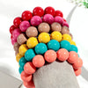 Colorful Acrylic Beaded Bracelet in Multiple Shades - Image 4