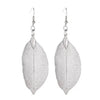 Tree Leaf Shape Dangle Earrings for Women Alloy Hollow Bright Dangle Hook Earrings Wedding Jewelry Gift - Image 6