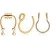 3/24pcs 316L Stainless Steel Fake Magnetic Septum Nose Hoop Ring,Horseshoe Clip On Nose Ring No-Pierced Septum Ring - Image 13