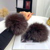 Fox Fur Cuff Arm Warmer Lady Bracelet Fur Wristband Glove Fox fur Cuffs Wrist Warmer - Image 6