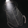 Stonefans Rhinestone Multilayer Chest Chain Harness for Women Nightclub Outfit Sexy Crystal Body Chain Jewelry Dress Accessories