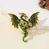 Flying Dragon Brooches Pins Woman Man Enamel Lapel PinGoth Brooch Punk Dragon Coat Backpack Badge Gothic Jewelry Gifts - Image 6