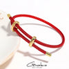 Greatera Red Thread String Bracelets for Women Men Stainless Steel Braided Rope Adjustable Charm Bracelet Unisex Jewelry - Image 1