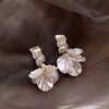 High Class Imitation Shell White Flower Petal Pendant Earrings For Women‘s Design Jewelry Wedding Gifts - Image 4
