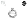 ZS 1PC Titanium Hoop Earring for Women Silver Plated Circle Earring Large Gauge Seputm Nose Ring 2/4/6/8/10/12G Punk Earring - Image 8