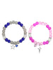 2 pcs of Spider Pendant Herat Shape Magnet Bead Elastic Couple's Bracelets, Bff Jewelry Gift - Image 19