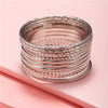 Stackable Bangle Bracelet Set in Gold-Tone and Silver-Tone - Image 20