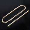 Shiny Heart Zircon Hip Hop Rock Tennis Chain Jewelry Set Bracelet Necklace Combo For Women Men - Image 3