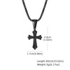 Hip Hop Cross Necklace for Men Women,50/55/60cm Stainless Steel Chic Cross Pendant,Christian Classic Jewelry Gifts - Image 12