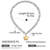 Minimalist Gold Color Plated Smooth Star Pendant Necklace Classic Stainless Steel Women's Jewelry - Image 8