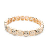 Joldhaf Gold Color Happy Bangle For Women Inlaid Diamond Elastic Bracelets Dice Hand Accessory - Image 12