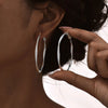 Stainless Steel Twist Circle Women Earrings Click Mobius Hoop Hies Earring And Mother's Day Gift - Image 29