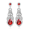 Champagne Crystal Earrings Gold Color Jewelry Female Bricons Wedding Long Big Drop Earrings For Women - Image 27
