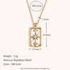 North Star Cubic Zirconia Tarot Stainless Steel Women's Necklaces Women's Neck Chain Jewelry Christmas Gifts - Image 4