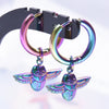 Rainbow Hoop Boucle Oreille Heart Snake Charm Earring Stainless Steel Earrings For Women Men Kpop Accessories Gift - Image 11