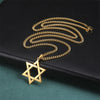 Eueavan Star of David Pendant Necklace Women Men Stainless Steel Gold Silver Black Color Classic Six-pointed Star Jewish Jewelry - Image 9