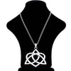 1 x Tibetan Silver Large Abstract Hindu OM Aum Symbol Yoga Buddhist Pendant Necklaces On Long Chain Lagenlook 34" - Image 9