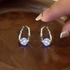 Geometric Metal Hoop Earrings for Women Gold Color/Silver Color Lady's Ear Earrings Daily Wear Versatile Jewelry - Image 9