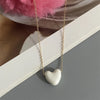 1 PC Love Heart Choker Necklace Various Color Gift Necklace Golden Color Link Chain Neck Jewelry - Image 5