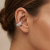 1Pc Minimalist Paved Zircon Double Layer Clip Earrings No Piercing Cartilage Ear Cuff Gold Plated Party Jewelry Gift - Image 4