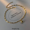 Stainless Steel Chain Fortune Beads Pendant Female Anklet Versatile Commuting Personality Simple Anklet - Image 3