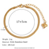 Blade Chain Figaro Chain Twists Chain Bracelet Gold Plated 316L Stainless Steel Jewelry Women's Hand Bracelets - Image 7