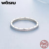 Silver Simple White Opal Black Onyx Band Rings For Women, Everyday Wear Full Stone Rings Party Gift for Her - Image 5